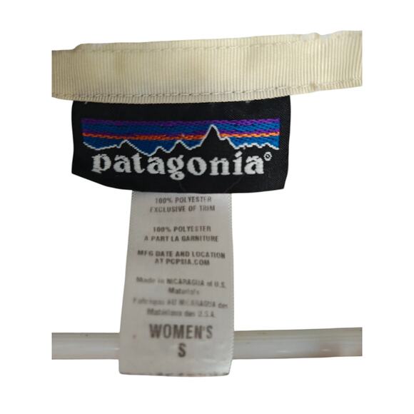 Patagonia Womens Re-Tool Pullover Snap-T Ivory Fleece 1/4 Snap Sz Small Fuzzy - Picture 3 of 4